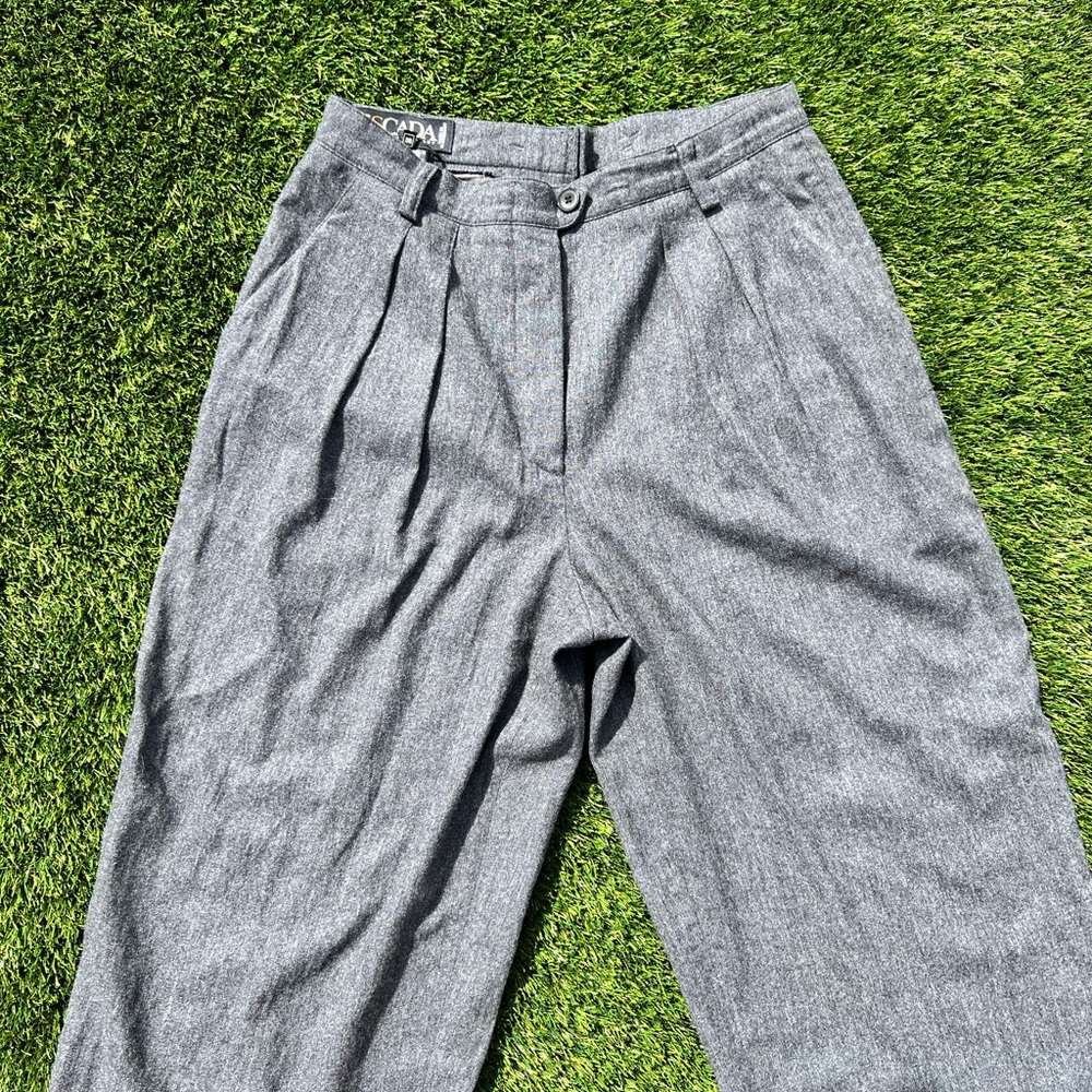 Vintage Escada Margaretha Ley wool & cashmere high waisted trousers petite